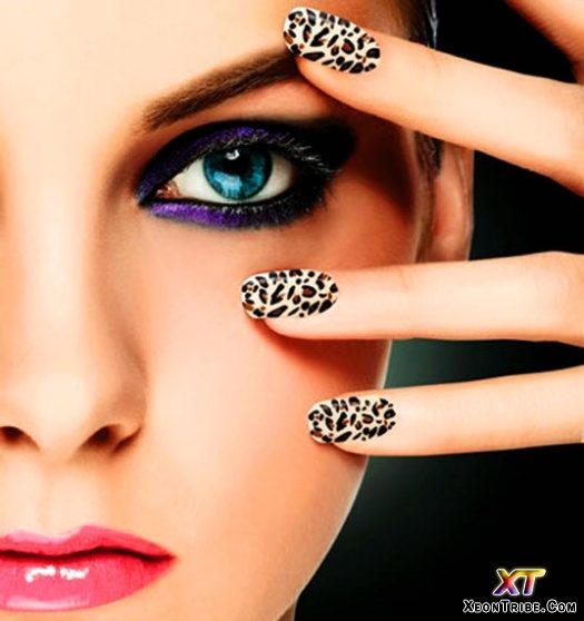 cheetah-print-nails