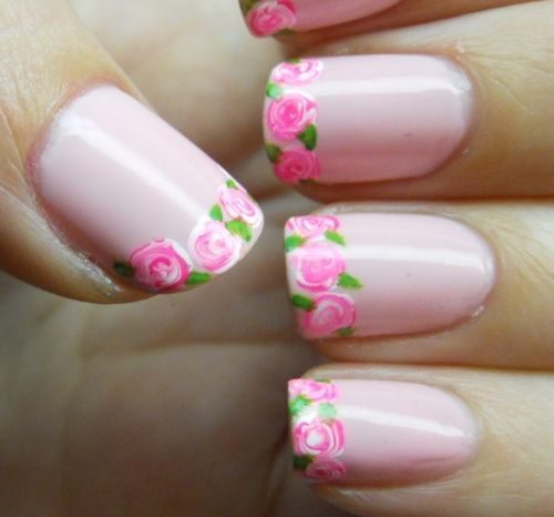 floral-french-tip