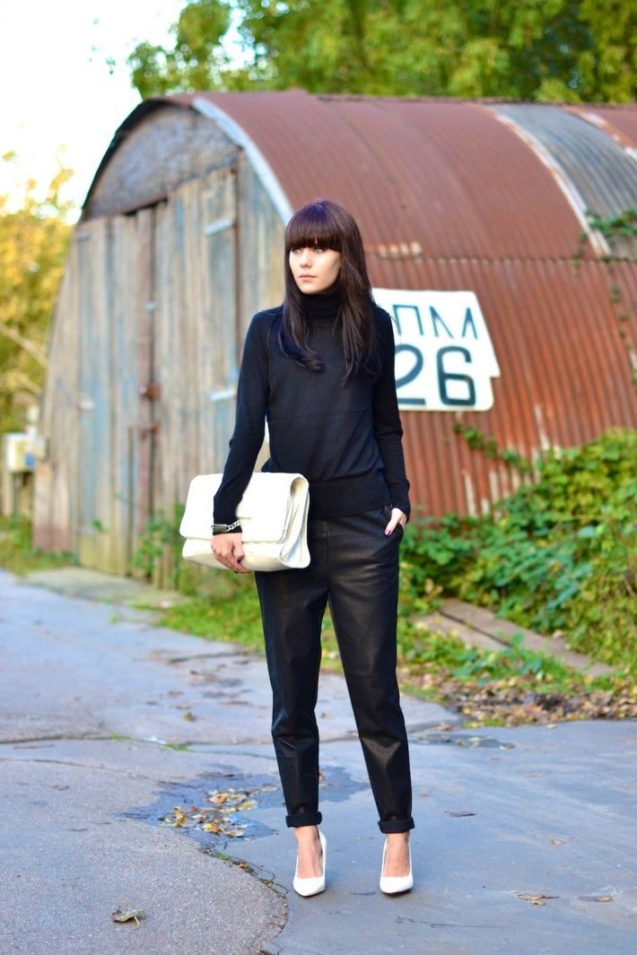 all-black-outfit-with-white-accents