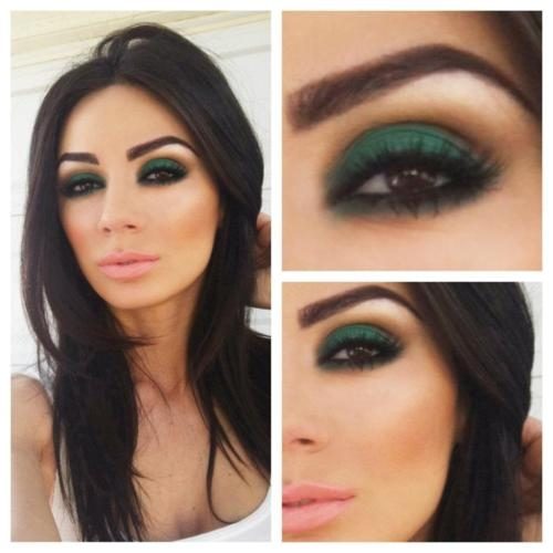 green-eye-makeup