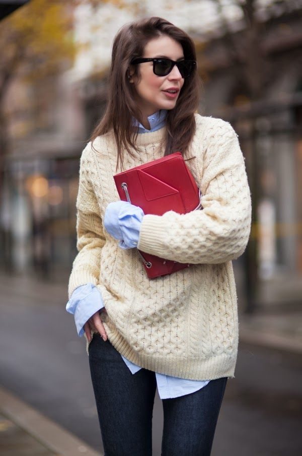 knit-sweater-and-shirt-layered-outfit
