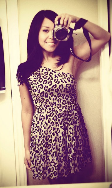 one-shoulder-leopard-print-dress