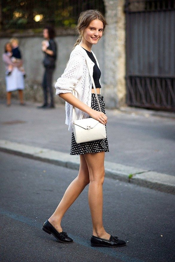 loafers-and-crop-top