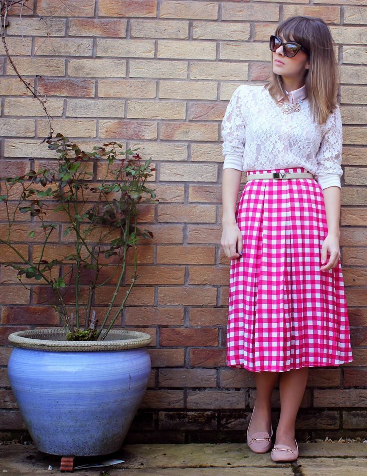 pink-checkered-skirt