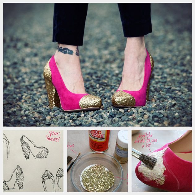 pink-shoes-gold-glitter