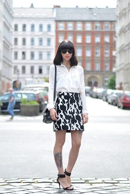 button-down-and-skirt