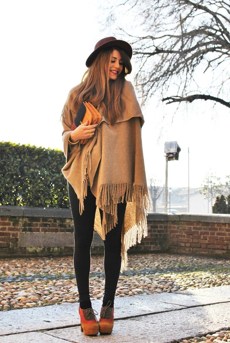 black-tights-and-poncho