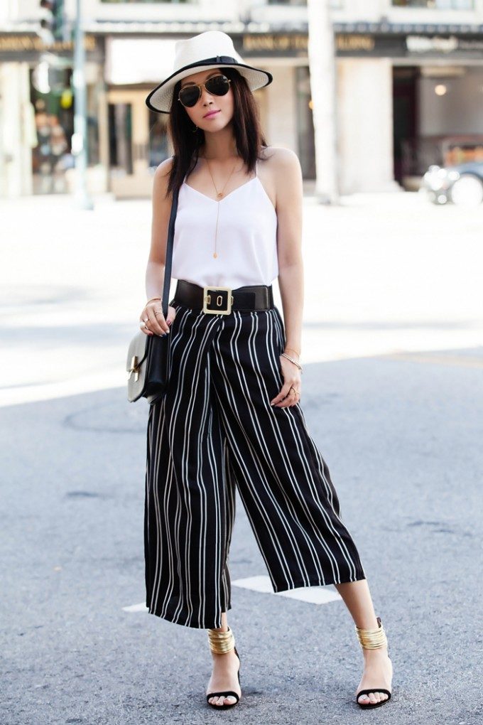 pin-stripe-culottes-and-belted-tank-top