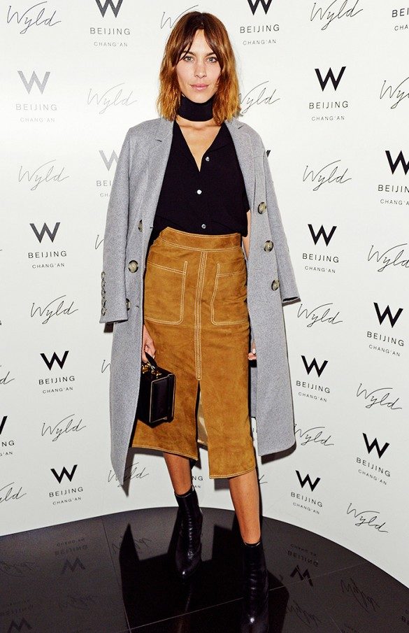 midi-suede-skirt-and-trench-coat-alexa-chung