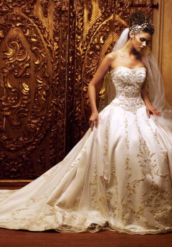 white-and-gold-wedding-dress